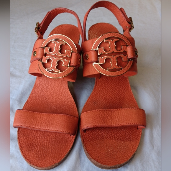 Tory Burch Ankle Strap Wedge Heel Sandals - Picture 3 of 6